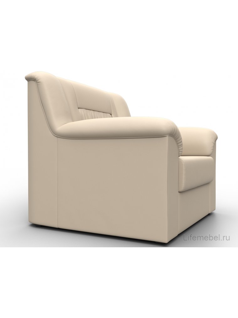 Кресло Карелия бежевая экокожа