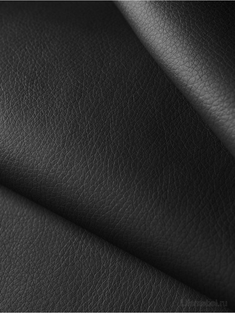 Кресло Карелия черная экокожа