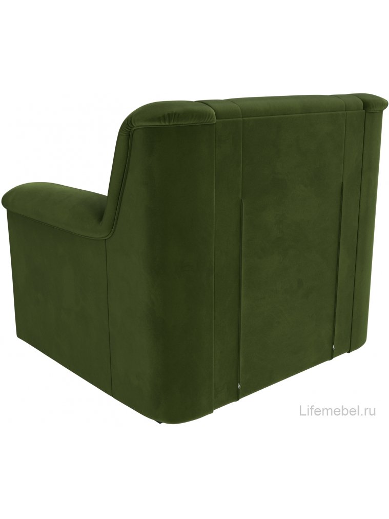 Кресло Карелия зеленый микровельвет