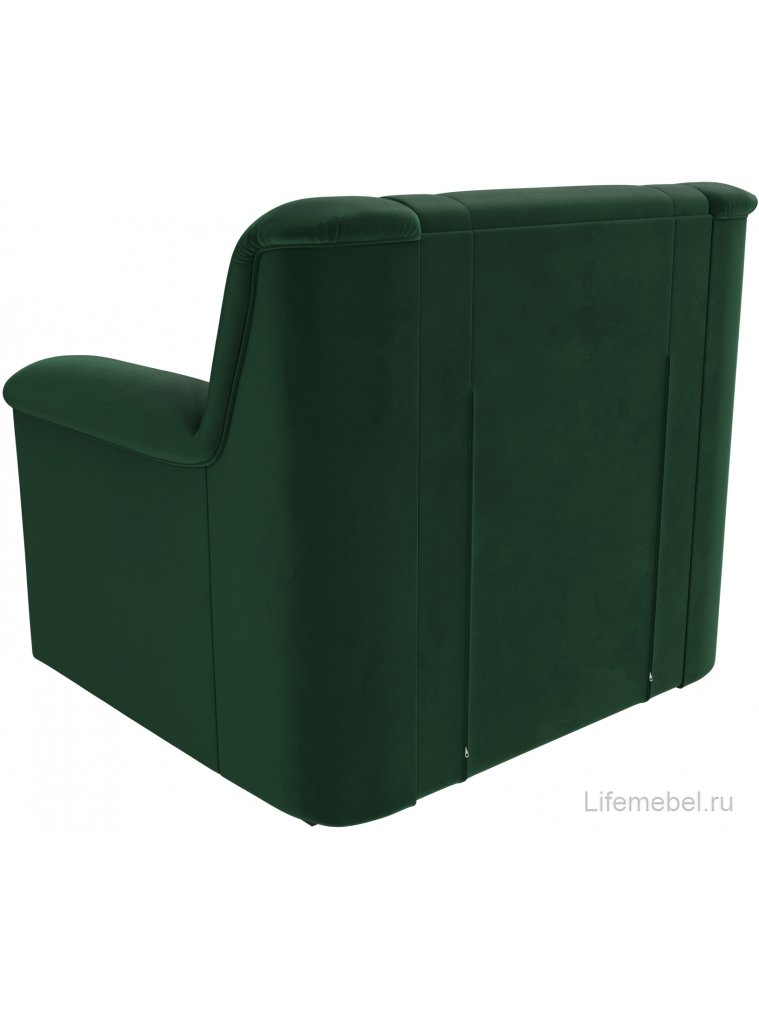 Кресло Карелия зеленый велюр