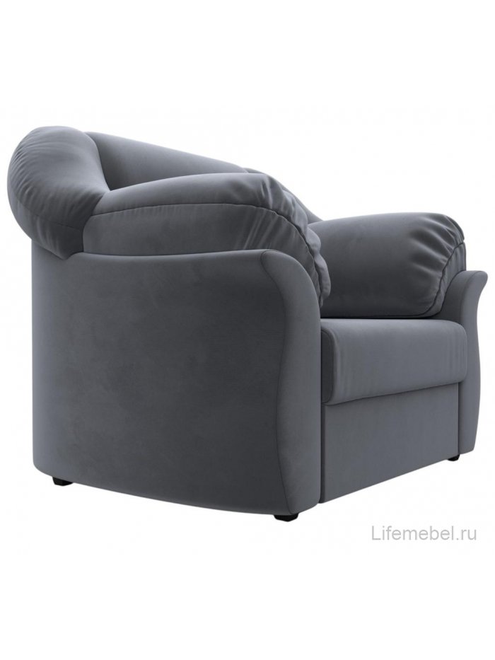 Кресло Карнелла серый велюр