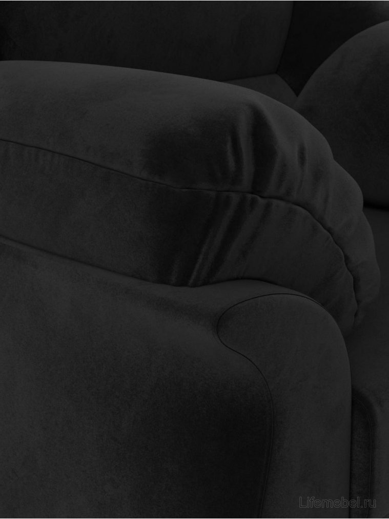 Кресло Карнелла велюр черный