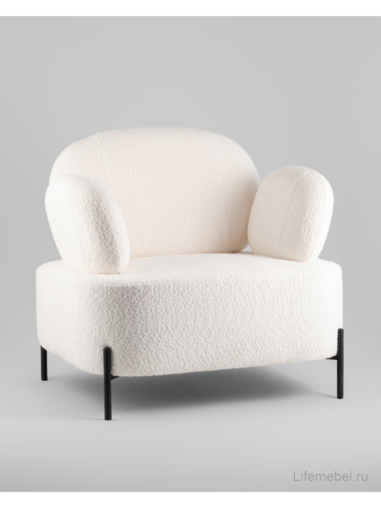 Кресло Уно букле белый