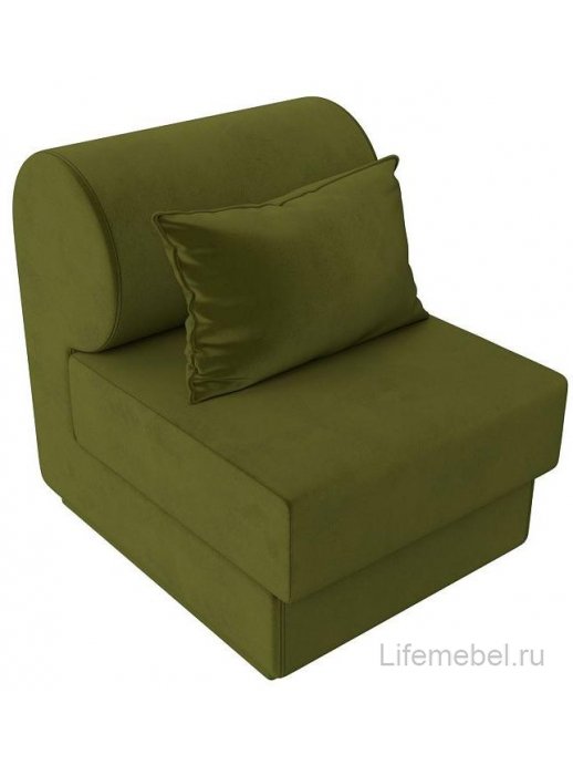 Кресло Кипр зеленый микровельвет