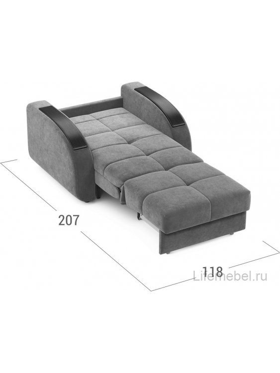 Кресло Moon Family 109 / Н10 v1+(2)65 н 004751 велюр коричневый 74-65