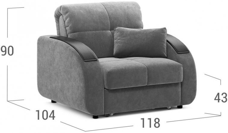 Кресло Moon Family 109 / Н10 v1+(2)65 н 004752 велюр бежевый 74-70