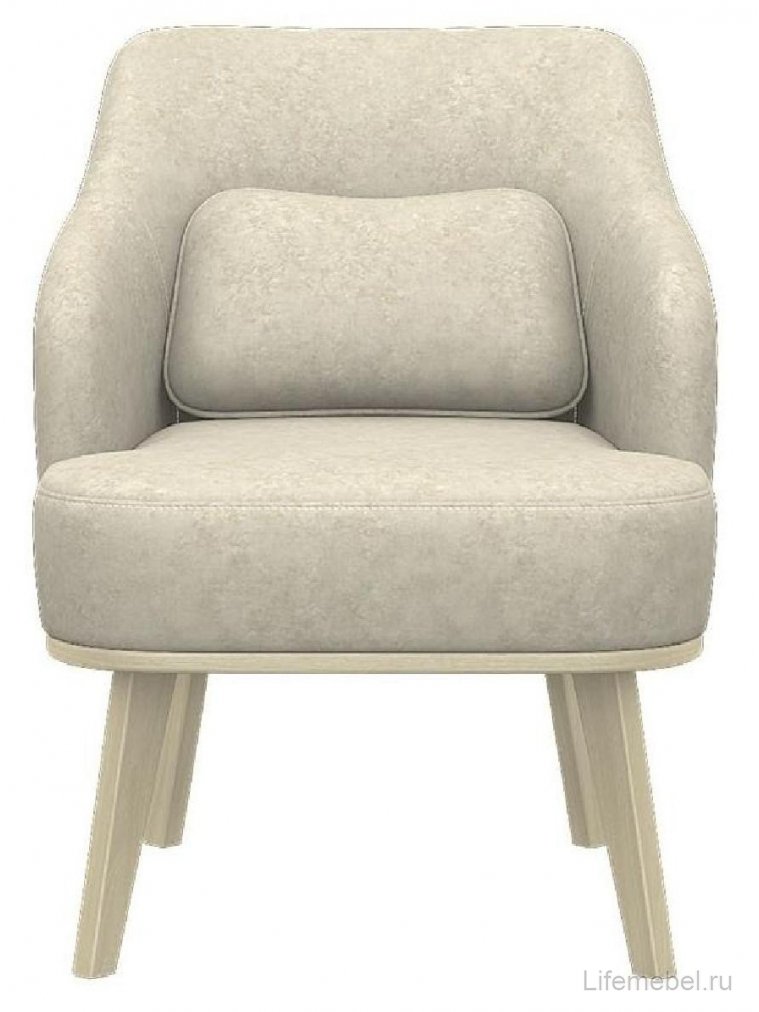 Кресло Курт плюш кремовый