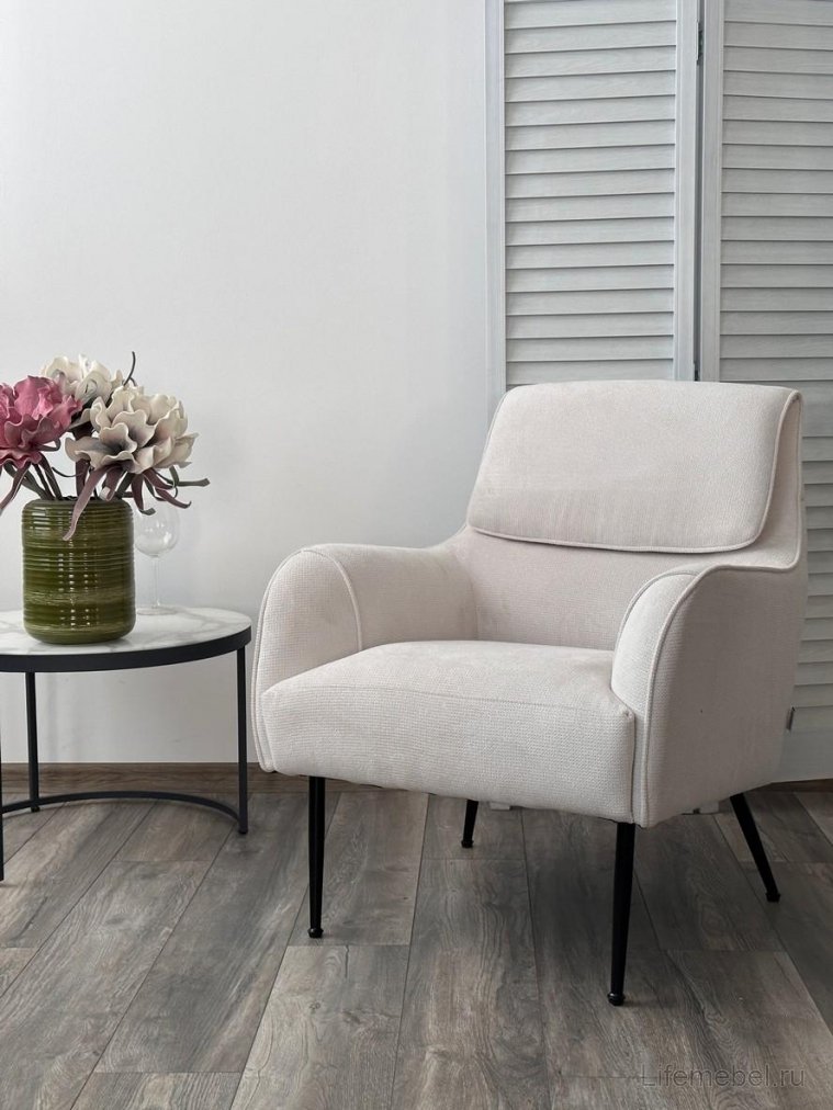 Кресло Magda cato-01 белый / черный