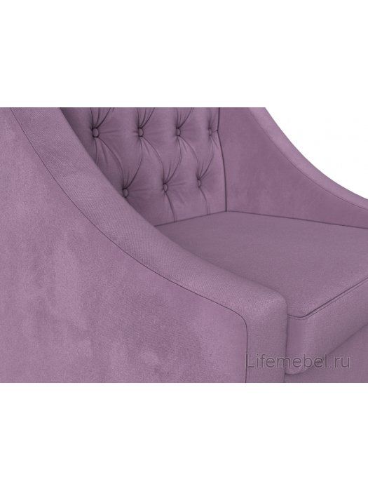 Кресло Мерлин сиреневый микровельвет