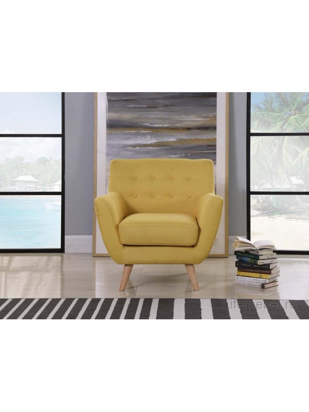 Кресло Picasso горчичное