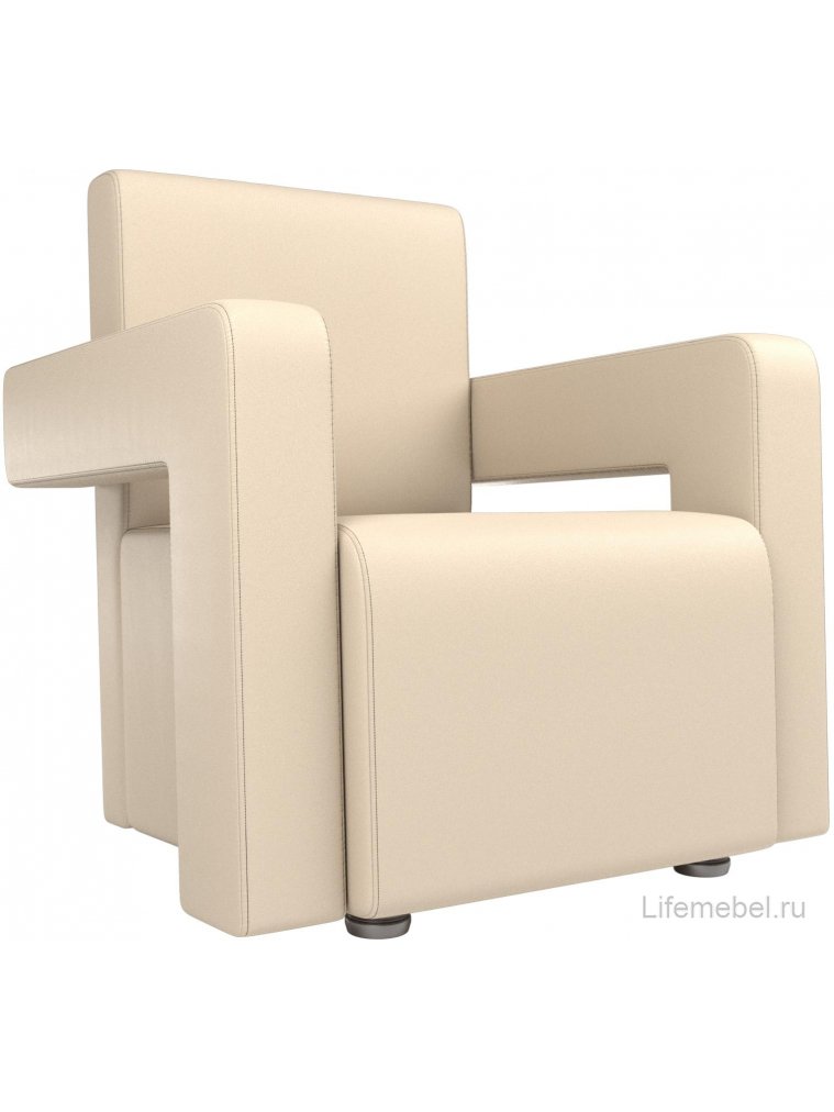 Кресло Рамос бежевая экокожа