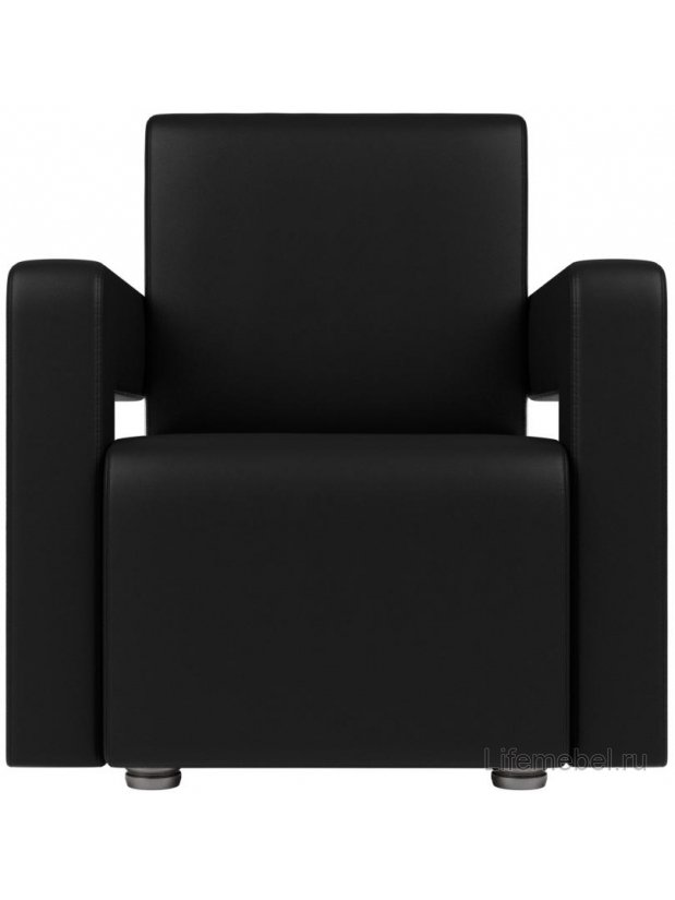 Кресло Рамос черная экокожа