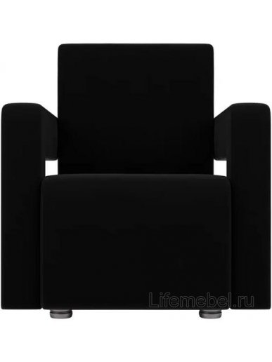 Кресло Рамос черный микровельвет