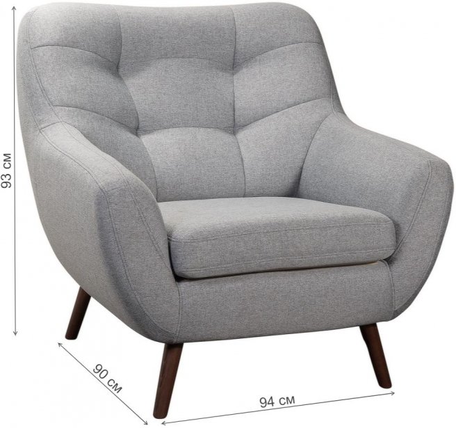 Кресло Сканди-1 грей