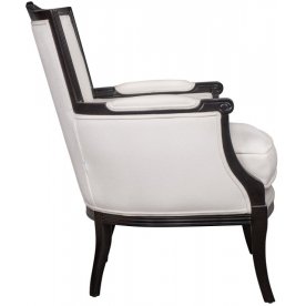 Мягкое полукресло с подлокотниками Tous white