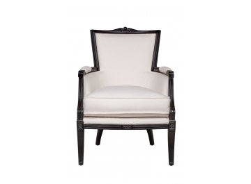 Мягкое полукресло с подлокотниками Tous white