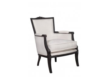 Мягкое полукресло с подлокотниками Tous white