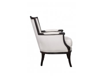 Мягкое полукресло с подлокотниками Tous white