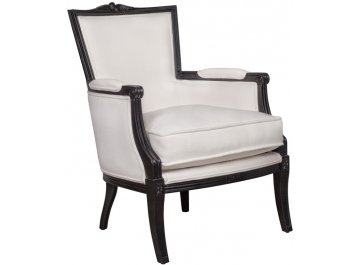 Мягкое полукресло с подлокотниками Tous white