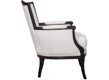 Мягкое полукресло с подлокотниками Tous white