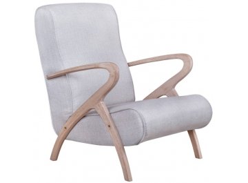 Низкое кресло Fobos light grey