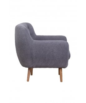 Низкое кресло Fuller Grey Boucle