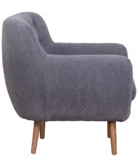 Низкое кресло Fuller Grey Boucle