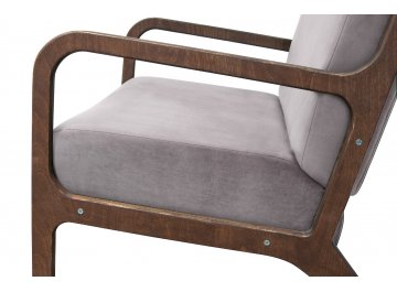 Низкое кресло Mody Grey