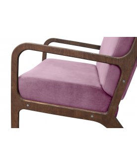 Низкое кресло Mody Pink
