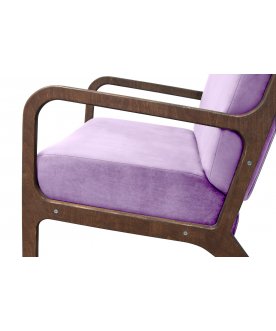 Низкое кресло Mody Purple