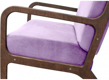 Низкое кресло Mody Purple