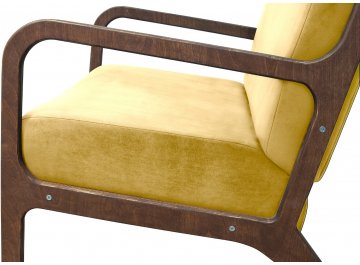 Низкое кресло Mody Yellow