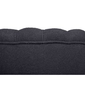 Низкое кресло Pearl Black Boucle