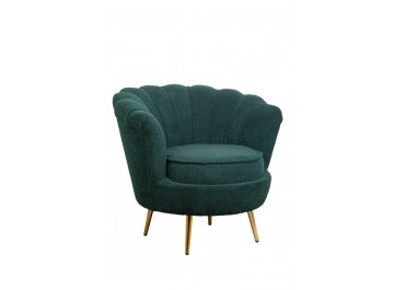 Низкое кресло Pearl Green Boucle