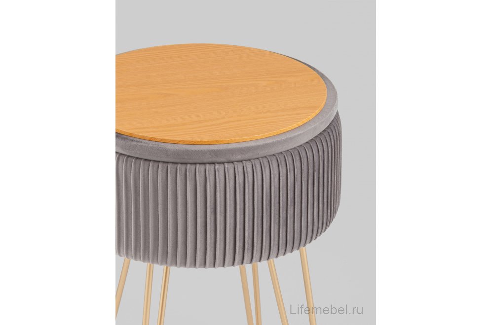 Пуф Вистар серый