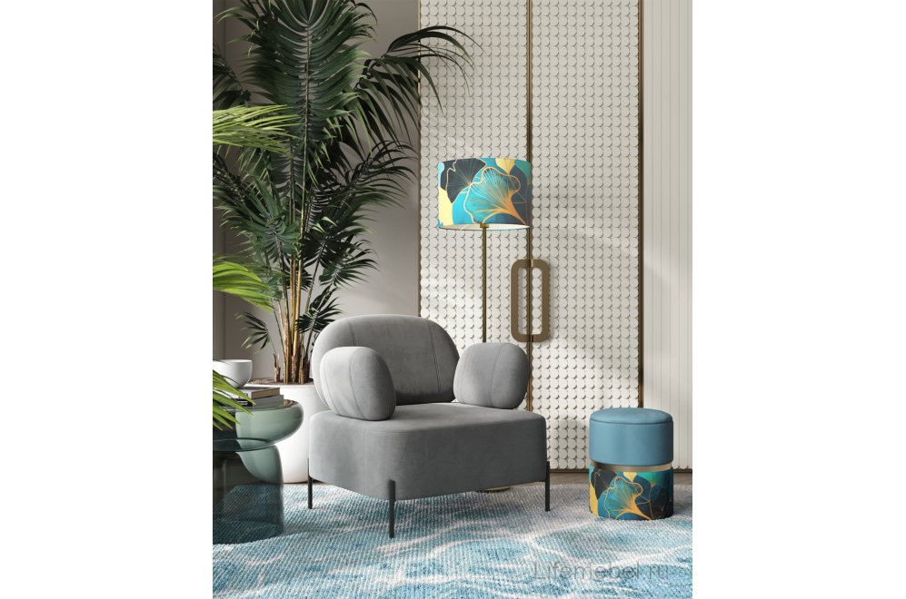 Пуф Эбба Gingko , велюр