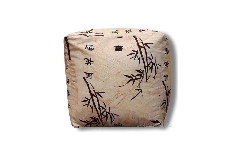 Пуф Куб Стебли бамбука