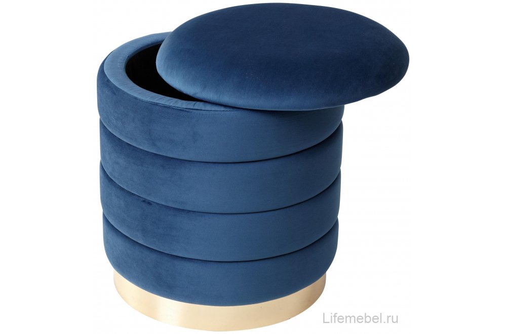Пуф Фред синий / золотой