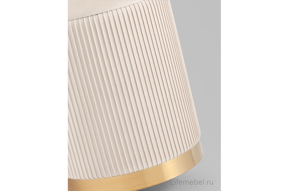 Пуф Аннис , велюр бежевый