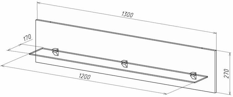 Полка Куба 1710.М4