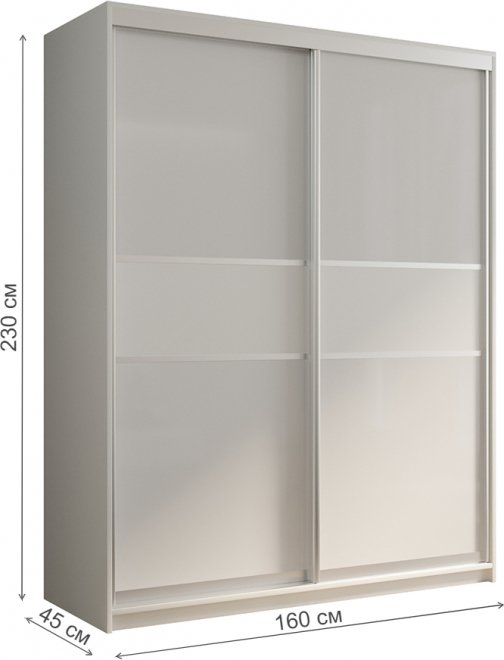Шкаф-купе Кааппи 11 160х45 белый бриллиант