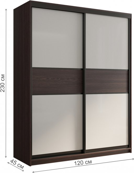 Шкаф-купе Кааппи 11 120х45 венге