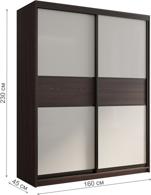 Шкаф-купе Кааппи 11 160х45 венге