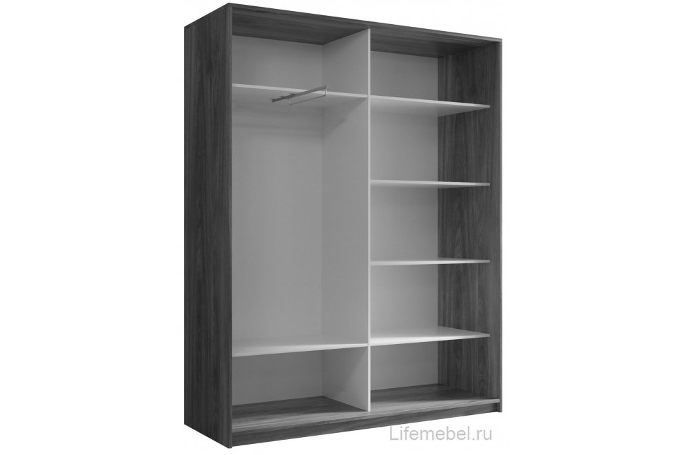 Шкаф-купе Кааппи 1 160х45 белый бриллиант
