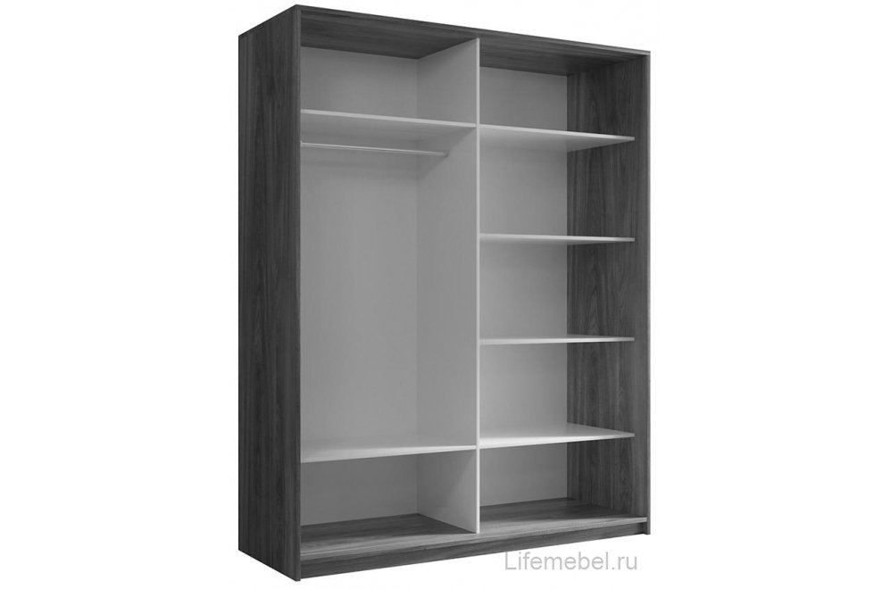 Шкаф-купе Кааппи 1 160х60 белый бриллиант