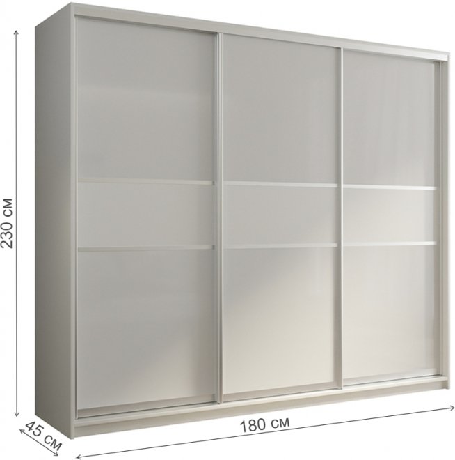 Шкаф-купе Кааппи 11 180х45 белый бриллиант
