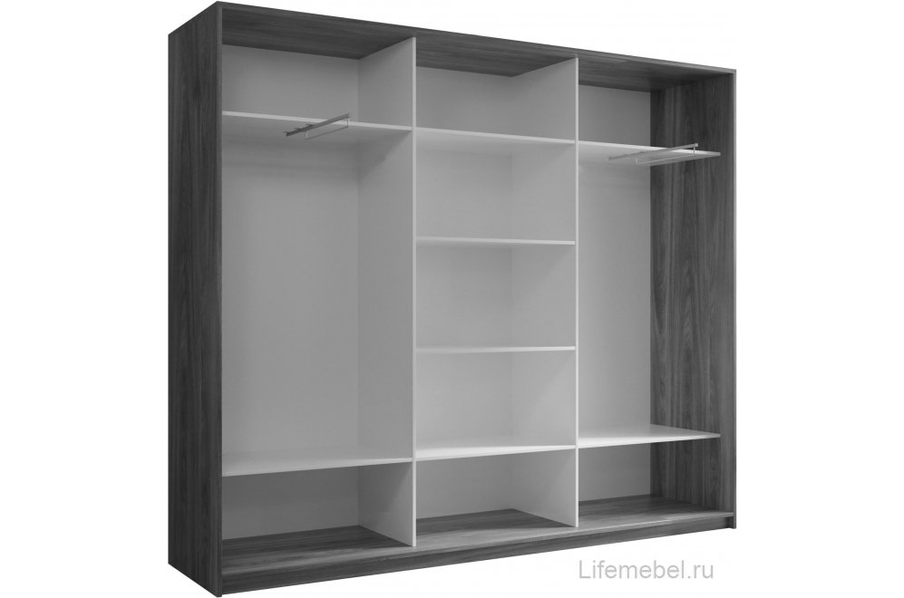 Шкаф-купе Кааппи 11 240х45 белый бриллиант