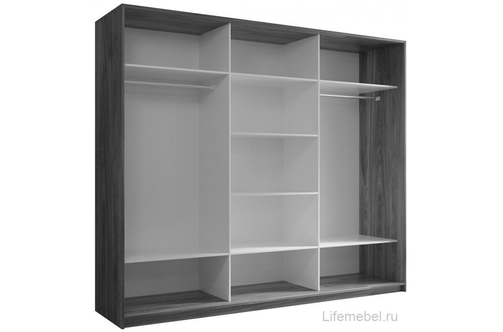 Шкаф-купе Кааппи 1 240х60 белый бриллиант