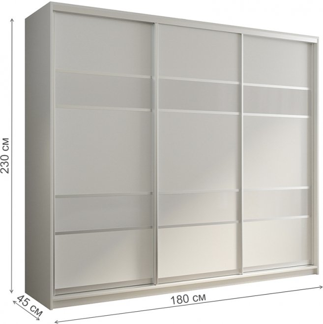 Шкаф-купе Кааппи 8 180х45 белый бриллиант