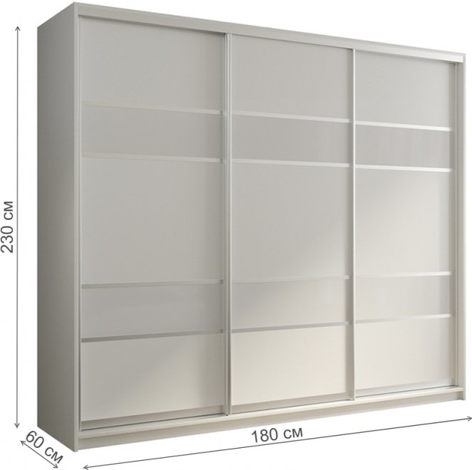 Шкаф-купе Кааппи 8 180х60 белый бриллиант